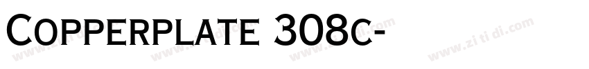 Copperplate 308c字体转换